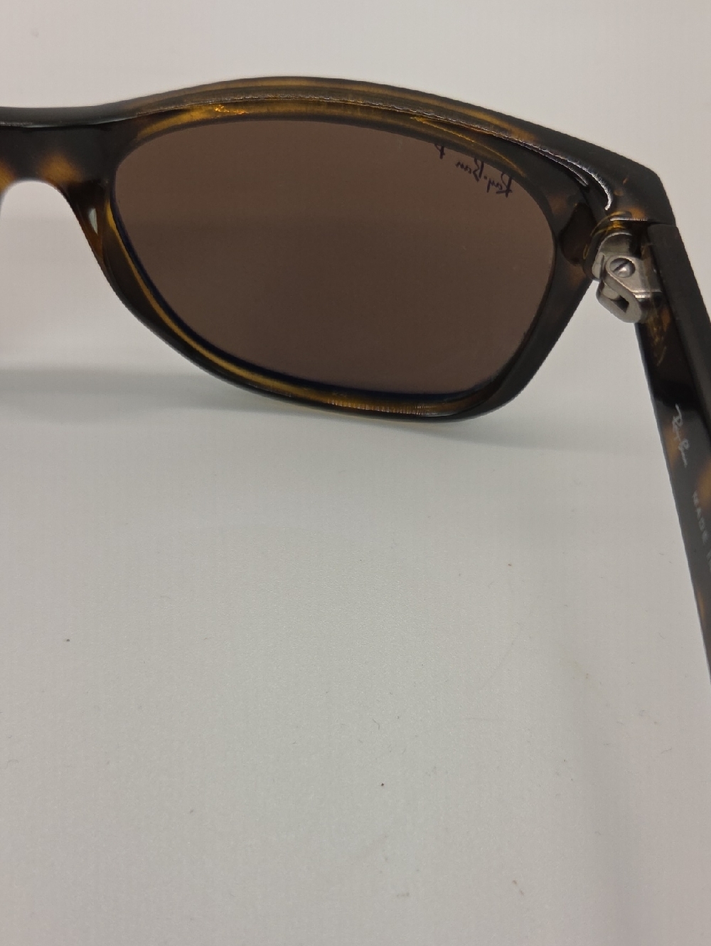Ray-Ban RB2132 Tortoiseshell Brown New Wayfarer Polarized Sunglasses - Picture 12 of 16